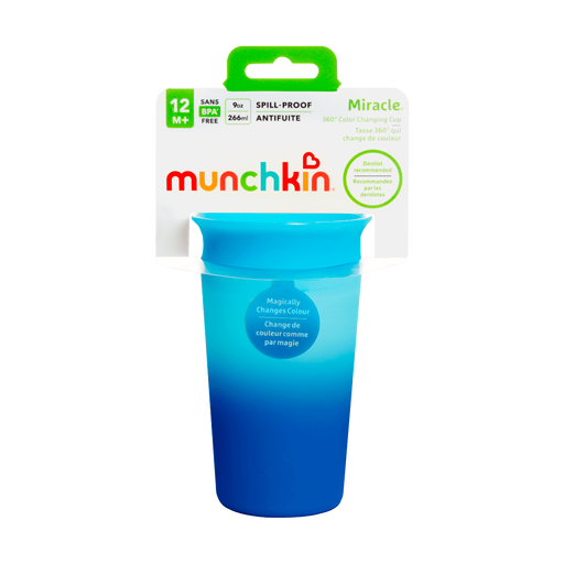 Munchkin Miracle 360° Color Changing Anti-Lek Drinkbeker Blauw