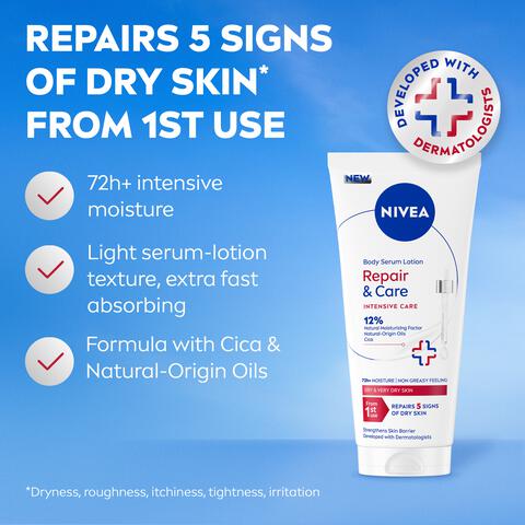 NIVEA Repair & Care Body Serum Lotion 200 ML