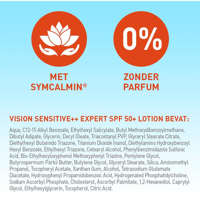 Vision Sensitive++ Expert Zonnebrand SPF50+ 180 ML