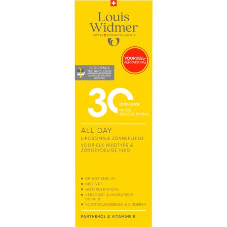 Louis Widmer All Day SPF30 Familly Pack Licht Geparfumeerd 200 ML