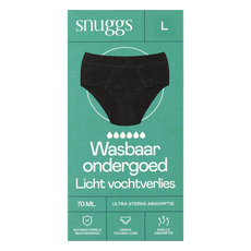 Snuggs Incontinentieondergoed Zwart Maat L