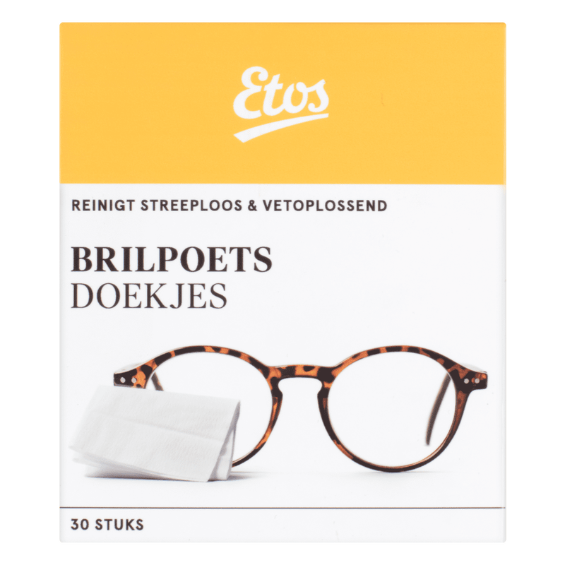 Etos Brilpoetsdoekjes 30 stuks