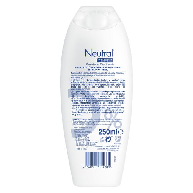 Neutral Parfumvrij Douchegel 250 ML