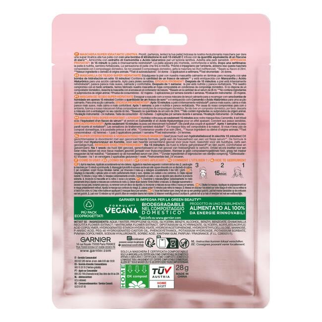 Garnier SkinActive Hydra Bomb Sheet Masker Kamille
