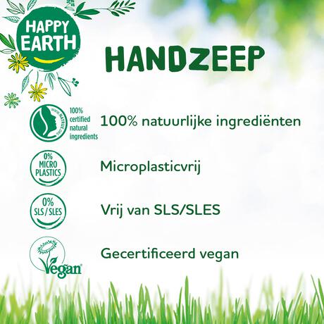 Happy Earth 100% Naturalijke Jasmine Ho Wood Handzeep Navulzak 600 ML