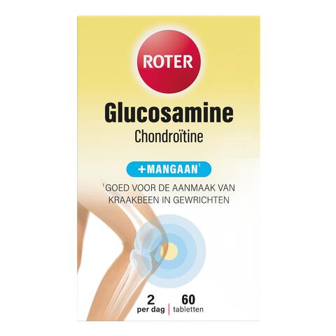 Roter Glucosamine/Chondroitine/Mangaan 60 Stuks