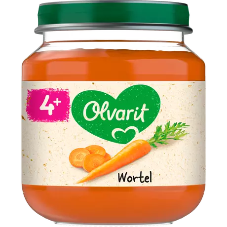Olvarit Wortel 4+ Maanden 125 gram