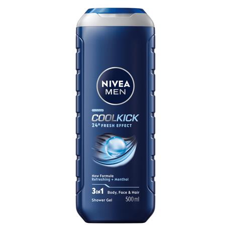 NIVEA MEN Cool Kick 3-in-1 Douchegel 500 ML