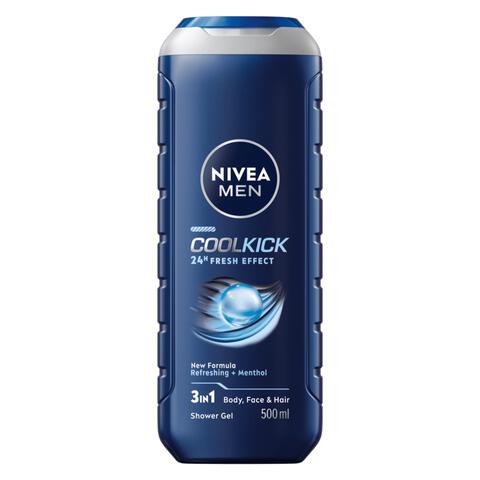 NIVEA MEN Cool Kick 3-in-1 Douchegel 500 ML