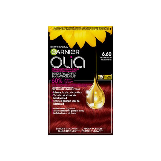Garnier Olia Permanente Haarverf 6.60 Intens Rood