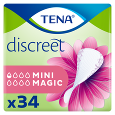 TENA Discreet Mini Magic Incontinentie Inlegkruisjes 34 stuks