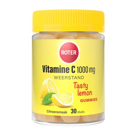 Roter 1000mg Vitamine C Gummy Tasty Lemon 30 stuks