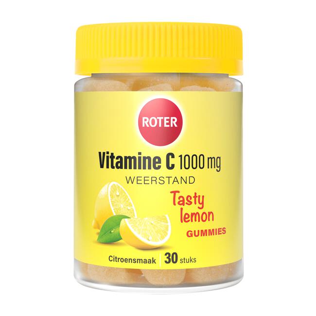 Roter 1000mg Vitamine C Gummy Tasty Lemon 30 stuks