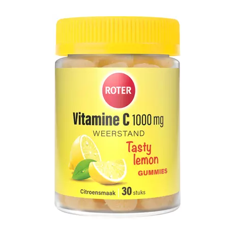 Roter Vitamine C 1000 MG Tasty Lemon Gummies 30 stuks
