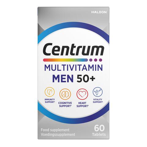 Centrum Multivitamine Men 50+ 60 stuks