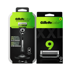 GilletteLabs Scheersysteem Met 2 Navulmesjes +  9 Navulmesjes