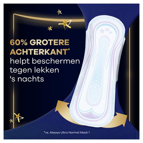 Always Maandverband Ultra Secure Night Wings 8 stuks