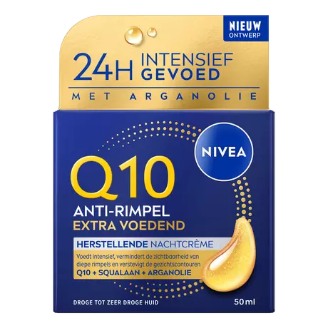 NIVEA Q10 Power Anti-Rimpel Extra Voedend Herstellende Nachtcrème 50 ML