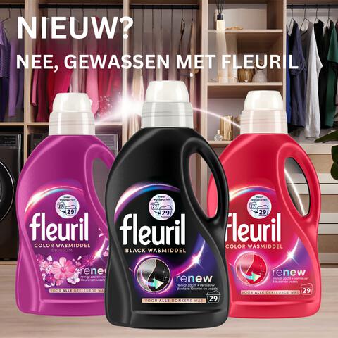 Fleuril Black Vloeibaar Wasmiddel 29 wasbeurten