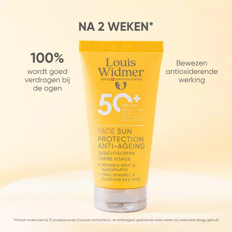 Louis Widmer Face Sun Protection Anti-Ageing SPF50+ Licht Geparfumeerd 50 ML