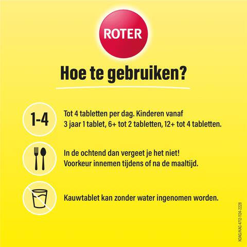 Roter Vitamine C 70 mg citroen 800 kauwtabletten