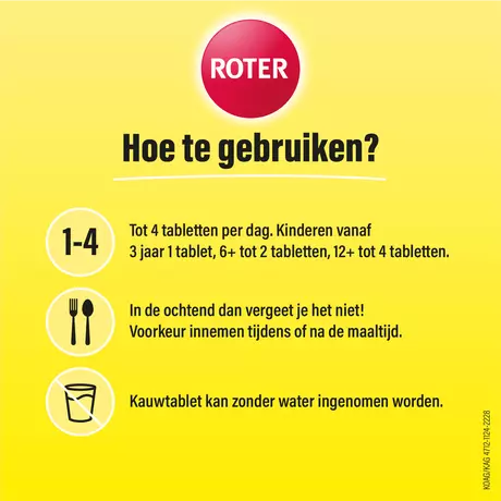 Roter Vitamine C 70 MG Citroen Kauwtabletten 800 stuks
