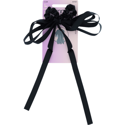 Zenner Mini Scrunchie Strik Zwart