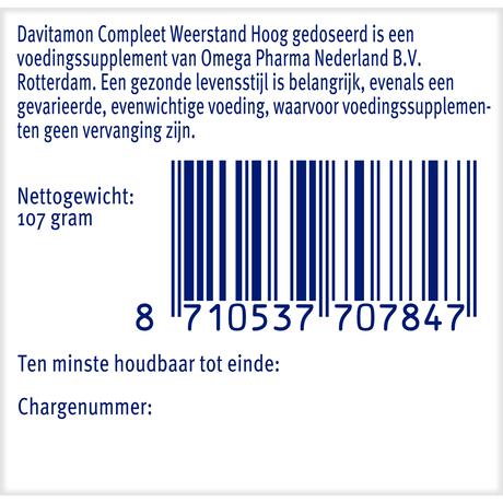 Davitamon Compleet Weerstand Forte Met Vitamine  C & D dragees