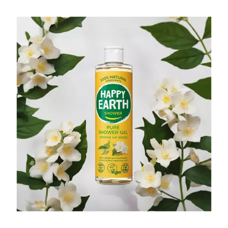 Happy Earth 100% Natuurlijke Jasmine Ho Wood Douchegel 300 ML
