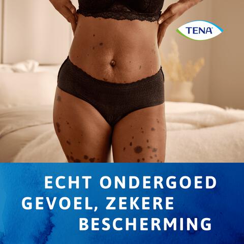 TENA Silhouette Plus Low Waist Wegwerp Broekjes Zwart L 10 stuks