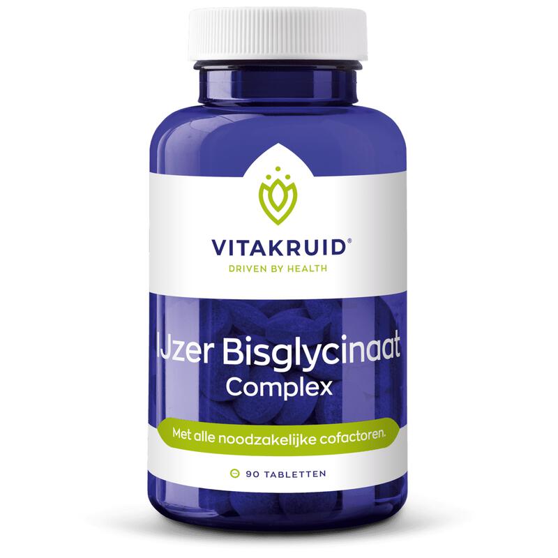 Vitakruid IJzer Bisglycinaat Complex Tabletten 90 stuks