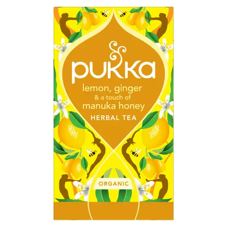 Pukka Theezakjes Lemon, Ginger & Manuka Honing 20 stuks