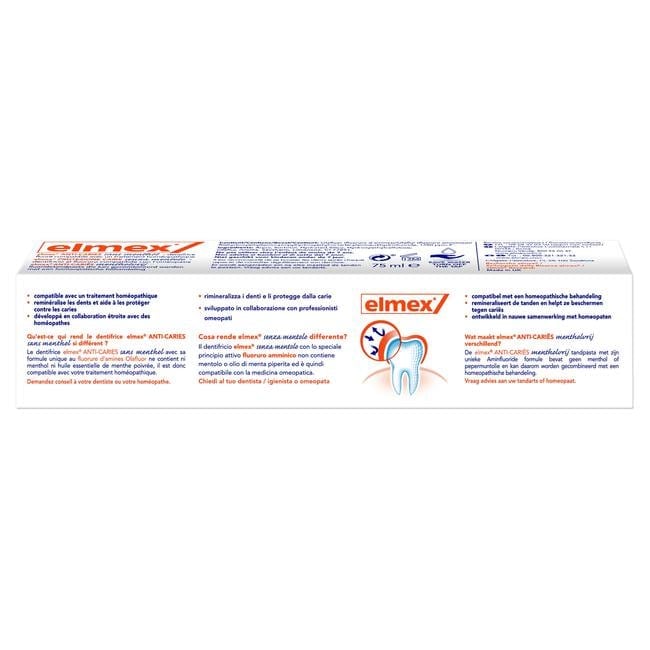 elmex® Anti-Caries Mentholvrij Tandpasta 75 ML