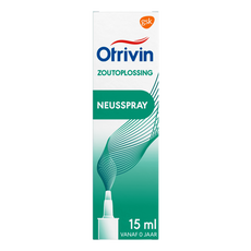 Otrivin Zoutoplossing Neusspray bij een Verstopte Neus 15 ML