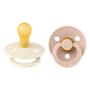 BIBS Fopspeen Two Pack Natuurlijk Rubber Ivory/Blush Maat 1