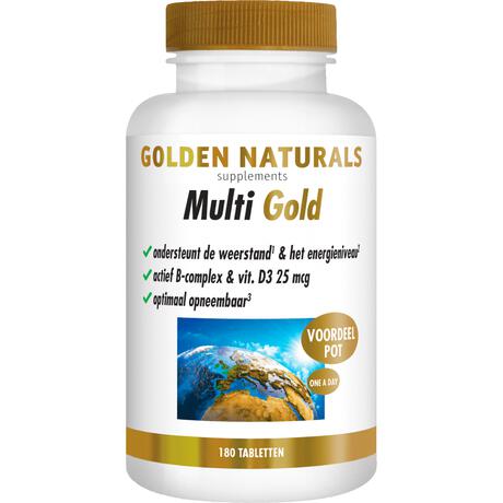 Golden Naturals Multi Gold Voordeelpot Tabletten 180 stuks