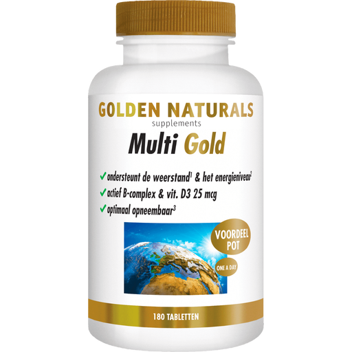 Golden Naturals Multi Gold Voordeelpot Tabletten 180 stuks
