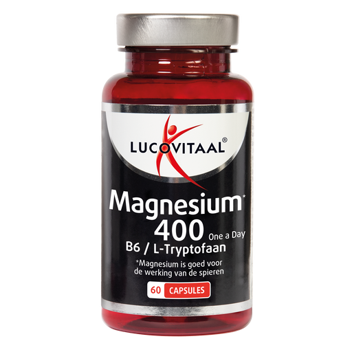 Lucovitaal Magnesium 400 Vitamine B6 & L-Tryptofaan Capsules 60 stuks