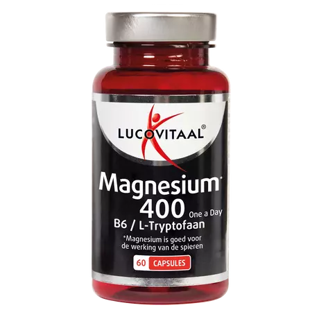 Lucovitaal Magnesium 400 Vitamine B6 & L-Tryptofaan Capsules 60 stuks