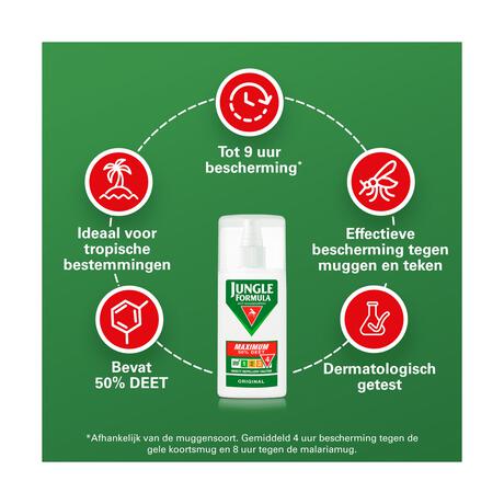 Jungle Formula Anti Muggenspray Maximum 50% DEET 75 ML