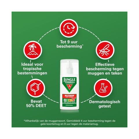 Jungle Formula Anti Muggenspray Maximum 50% DEET 75 ML
