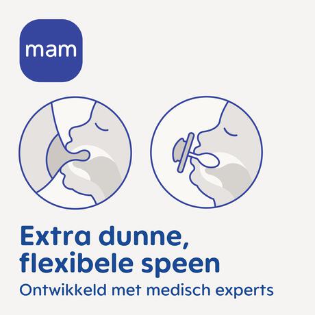 MAM Supreme Fopspenen 16M+ Uni 2 stuks