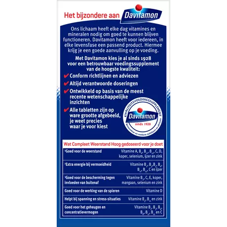 Davitamon Compleet Weerstand Vitamine C & D3 Forte Dragees 150 stuks 