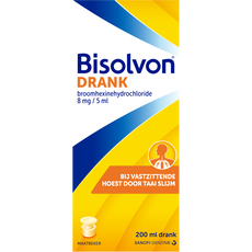 Bisolvon Drank Broomhexinehydrochloride 8 MG/5 ML Vastzittende Hoest 200 ML