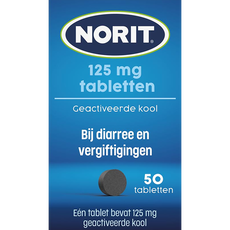Norit 125 MG Tabletten 50 stuks