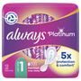 Always Platinum Maandverband Met Vleugels Normal 12 stuks