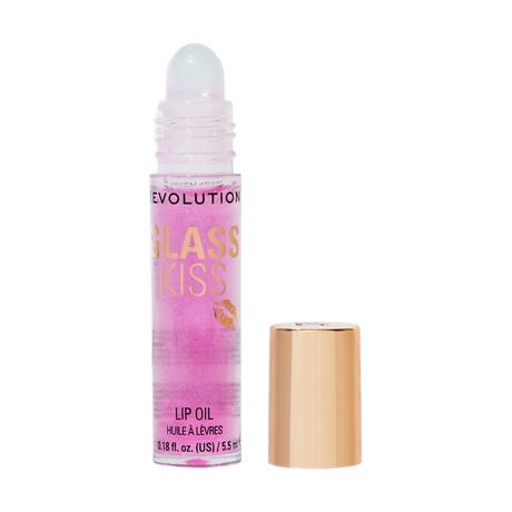 Revolution Glass Kiss Roller Ball Lip Oil Enchanted Purple Shimmer