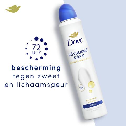 Dove Advanced Care Original Anti-Transpirant Deodorant Spray 200 ML