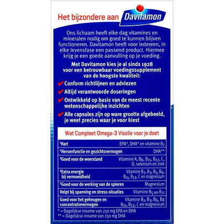 Davitamon Compleet Omega-3 Visolie Capsules