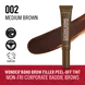 Rimmel Wonder'Bond Brow Filler Peel-Off Tint 002 Medium Brown - Langhoudende Brow Gel 7,7 ml